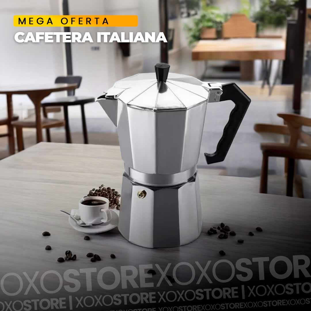 Cafetera italiana de acero